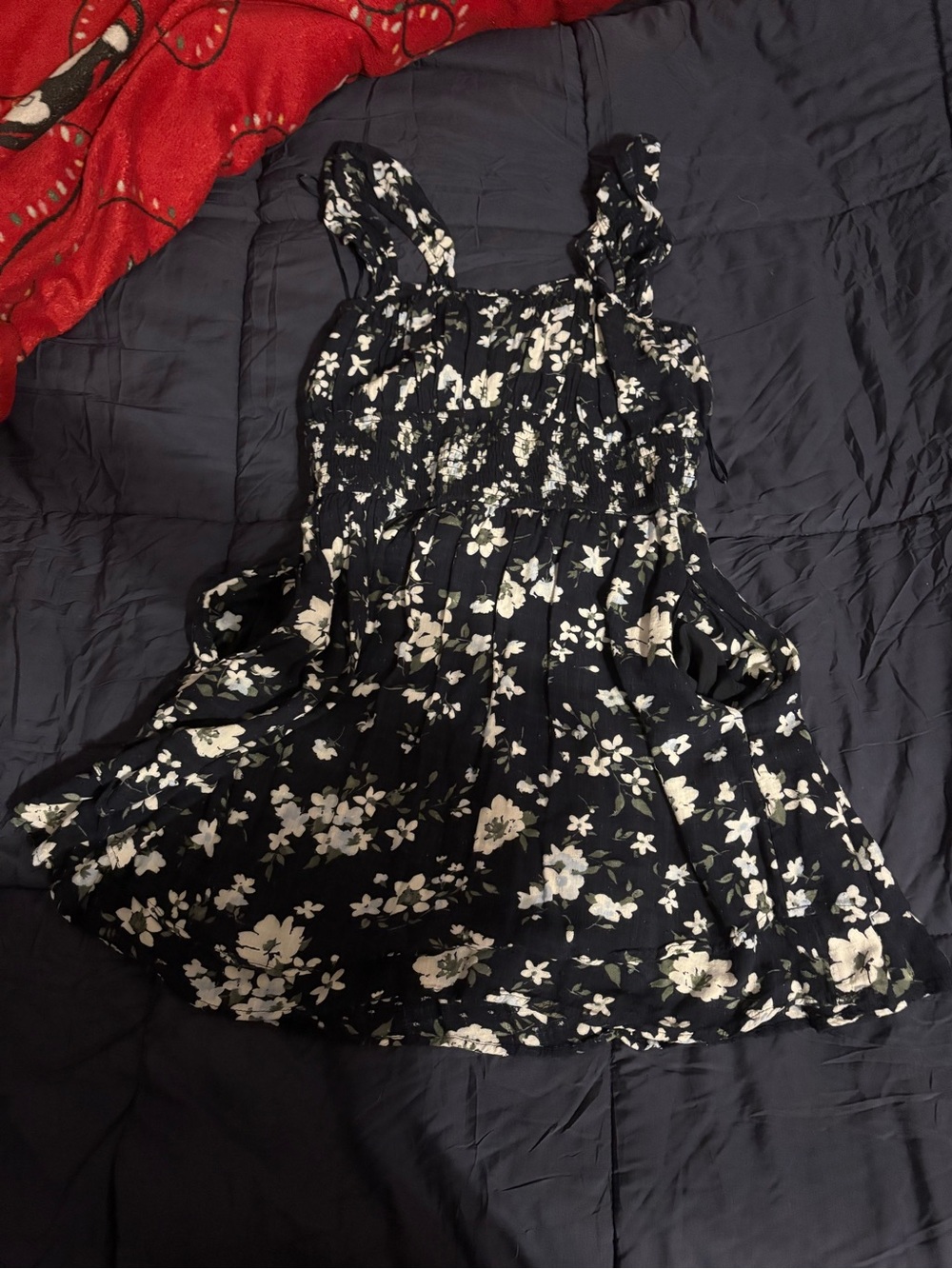 Hollister Blue Floral Romper Dress